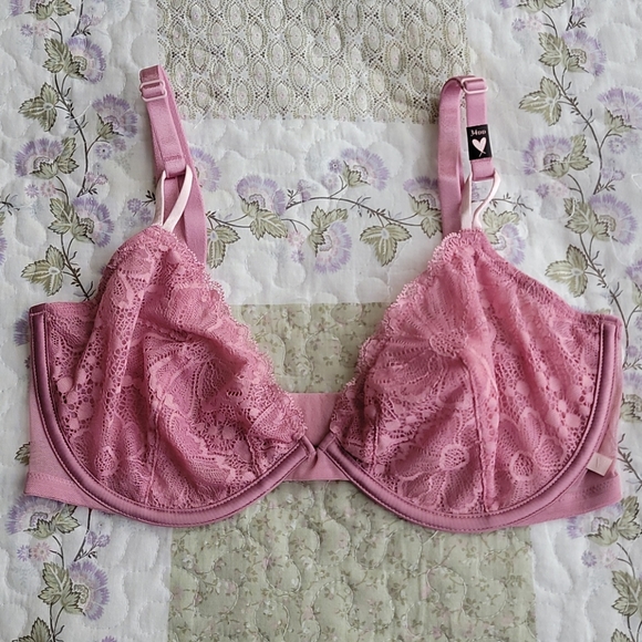 VS Sexy Tee Unlined Dusk Mauve Demi Bra 34DD - Picture 6 of 12